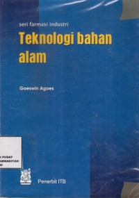 Seri Farmasi Industri Teknologi Bahan Alam