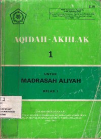 Aqidah - Akhlak : untuk madrasah aliyah kelas 1