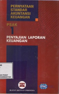 Pernyataan Standar Akuntansi Keuangan 1 : Penyajian Laporan Keuangan