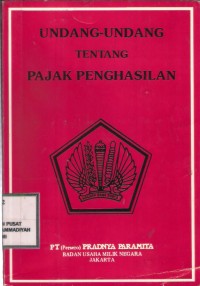 Undang-Undang Tentang Pajak Penghasilan