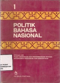 Politik Bahasa Nasional 1