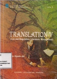 Translation V : law and regulation, literature, management