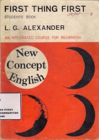 New Concept English First Thing First : students book an integrated course for beginners