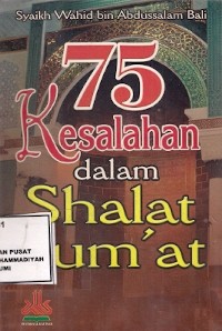 75 Kesalahan Dalam Shalat Jum'at