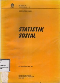 Buku Materi Pokok Statistika Sosial