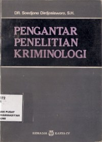 Pengantar Penelitian Kriminologi