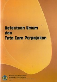 Ketentuan Umum Dan Tata Cara Perpajakan