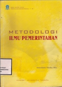 Metodologi Ilmu Pemerintahan