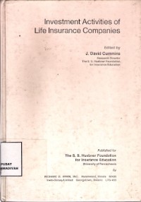 Investment Activities Of Life Insurance Companies