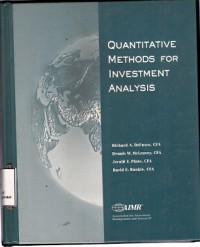 Quantitative Methods For Investment Analysis