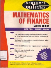 Mathematics Of Finance