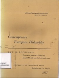 Contemporary European Philosophy