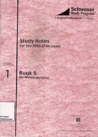 Study Notes For The 2003 CFA exam Book 5 Old Review Questions : level 1