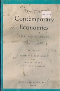 Contemporary Economics Selected Readings