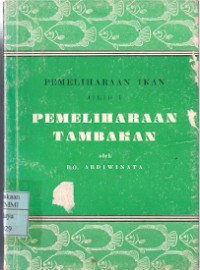 Pemeliharaan Ikan Jilid 1 Pemeliharaan Tambakan