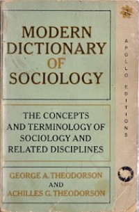 Modern Dictionary Of Sociology