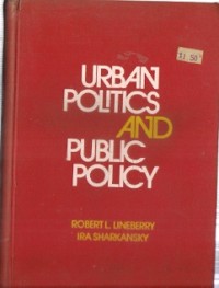 Urban Politics And Public Policy