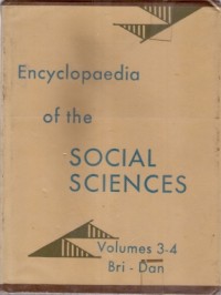 Encyclopedia Of The Social Sciences Volumes 3-4 Bri - Dan