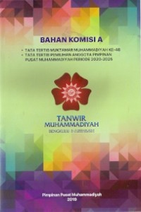 Bahan Komisi A : tata tertib muktamar muhammadiyah ke-48...